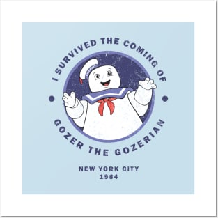 I survived the coming of Gozer the Gozerian - vintage Posters and Art